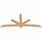 Ekena Millwork Alberta Smooth Timber Gable Bracket, Western Red Cedar, 96"W x 44"H x 1 1/2"D x 5 1/2"F, 11/12 Pitch GBW096X44X0206ALB00SWR - alternate 5